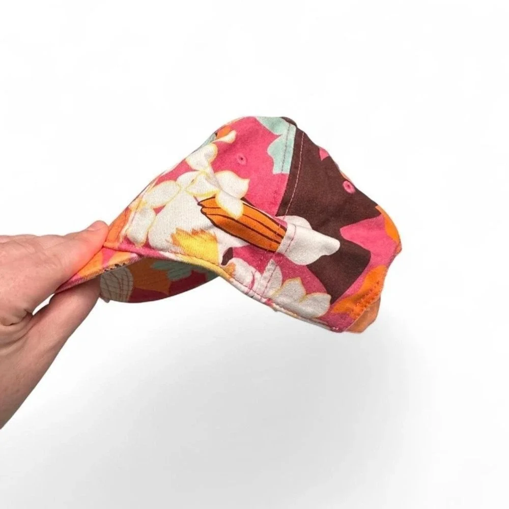 Aerie Tropical Floral Resort Hat Dopamine Vacation Adjustable Summer Cap OS‎ NWT